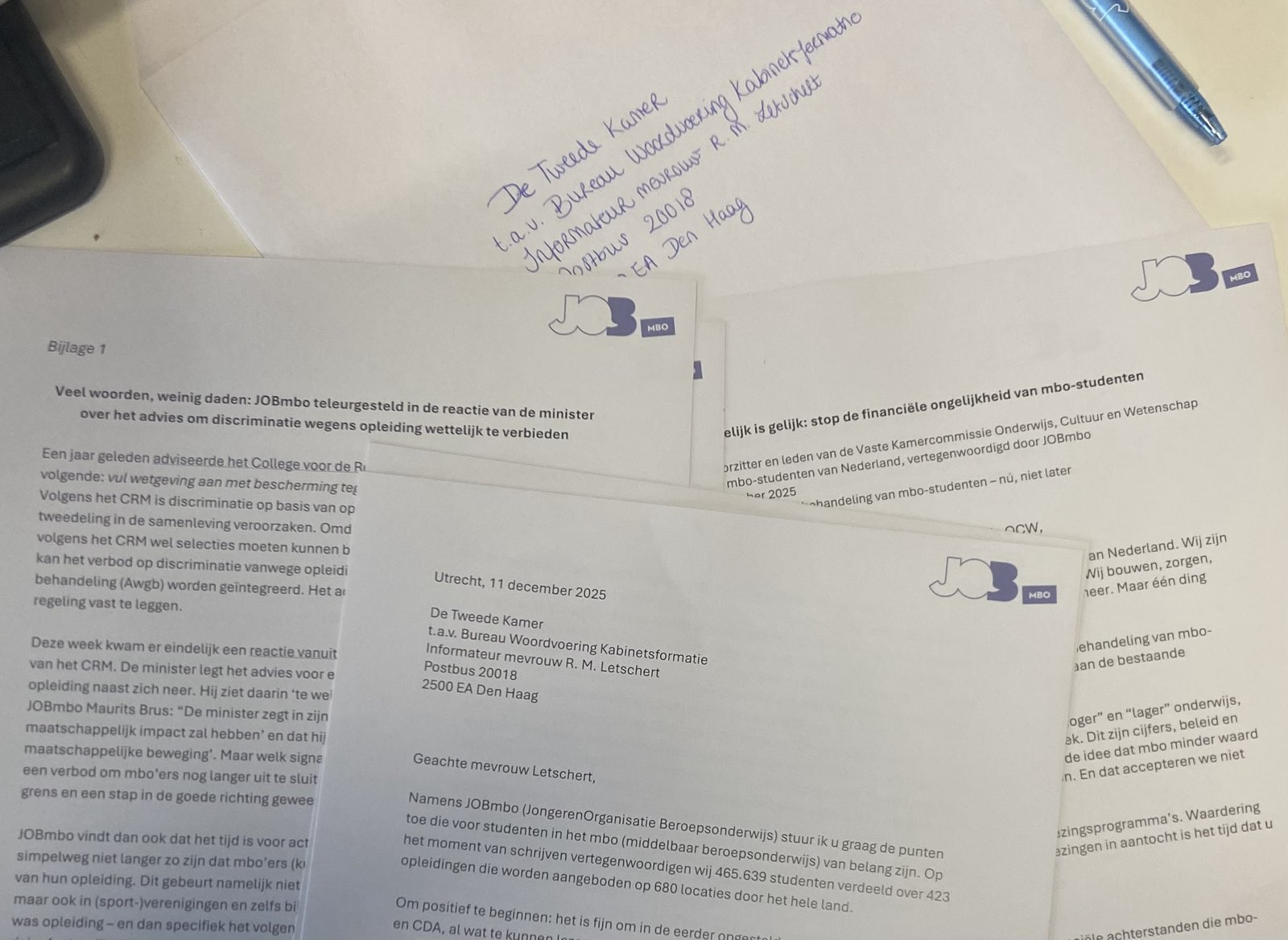 Brief aan de informateur